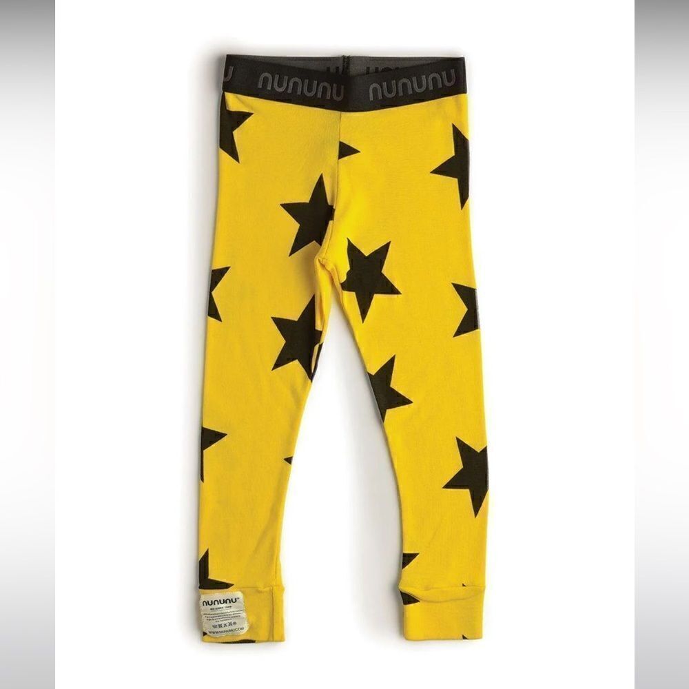 Nununu yellow and black star legging, 18-24